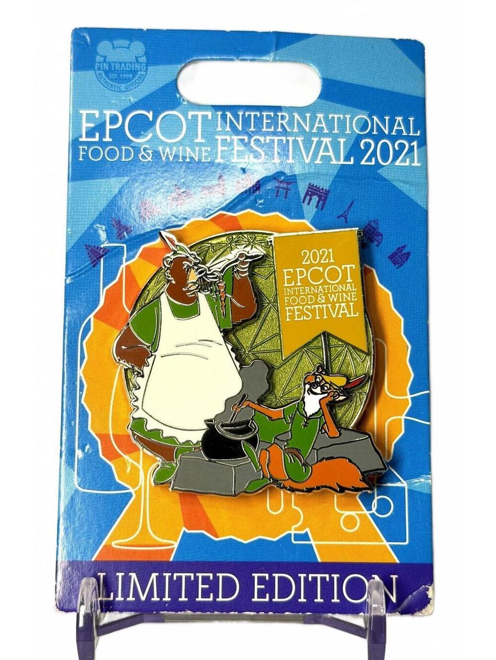 Disney EPCOT Food Wine Festival 2021 Robin Hood & Little John LE Pin